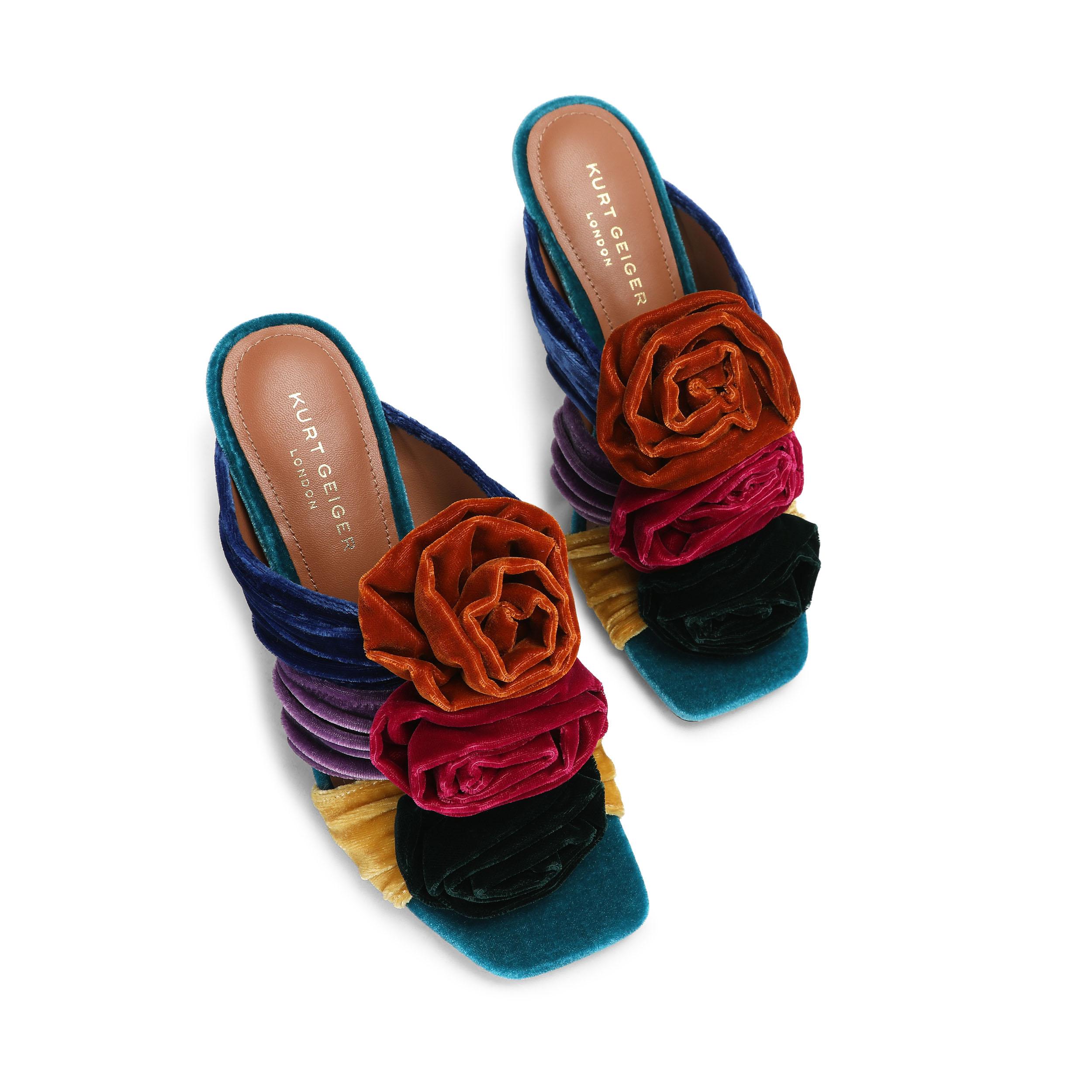 Kurt Geiger London Womens Bloom Mule Mules - Multicolour Fabric