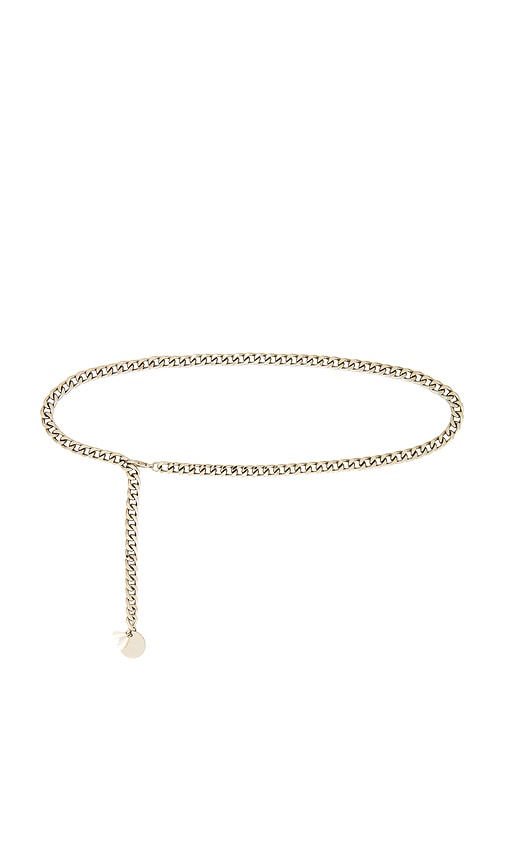 Lovestrength Everywhere Chain Belt in Metallic Silver