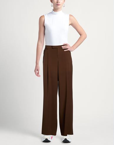 Woman Pants Brown Size 8 Silk