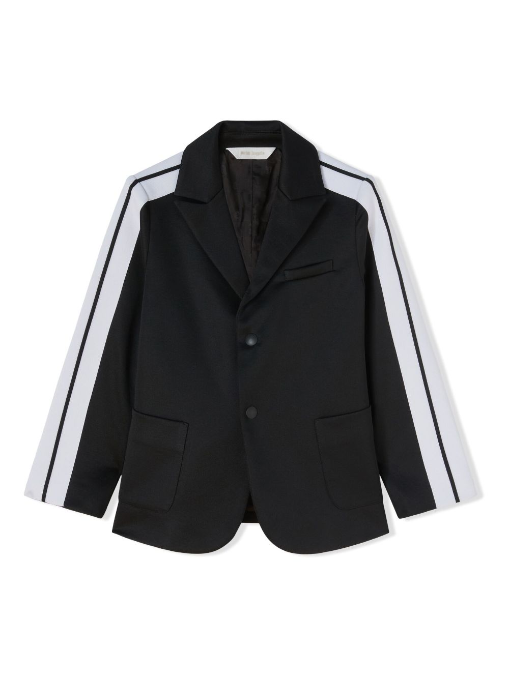 Two-tone single-breasted blazer - Black