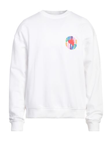 Guess X J Balvin Man Sweatshirt White Size XS Cotton