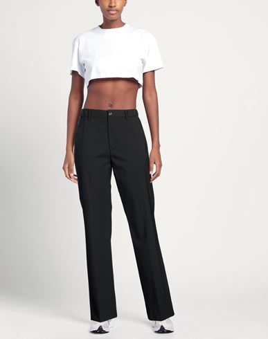 Woman Pants Black Size 4 Polyester, Virgin Wool, Elastane