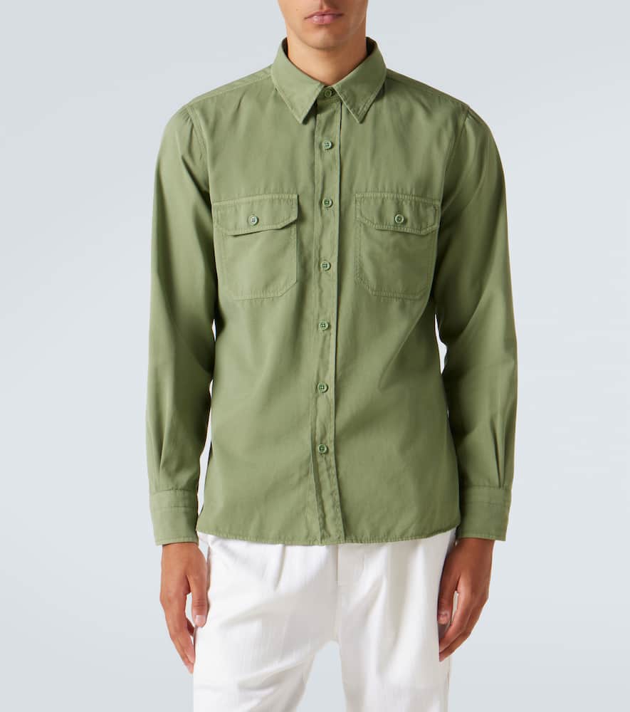 Cotton and silk shirt