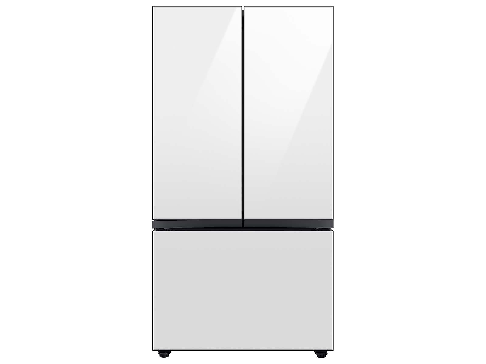 Bespoke 3-Door French Door Refrigerator Panel in White Glass - Bottom Panel(RA-F36DB312/AA)