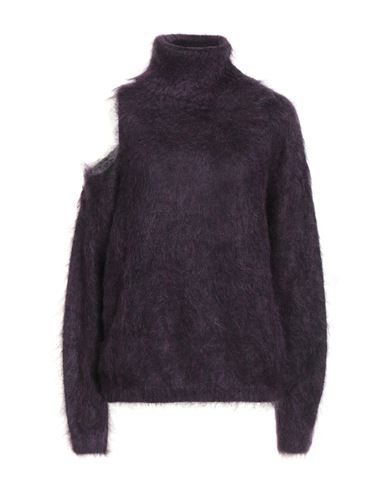 Woman Turtleneck Plum Size L Mohair wool, Polyamide, Virgin Wool