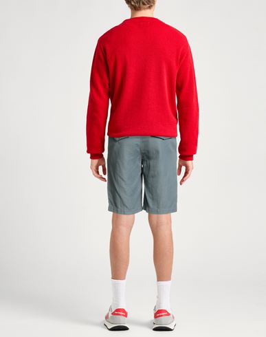 Man Shorts & Bermuda Shorts Grey Size 31 Cotton