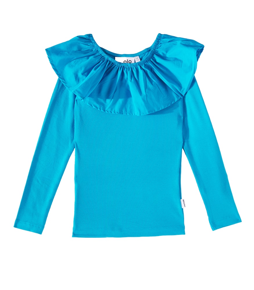 Molo Renate ruffled cotton-blend top