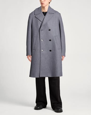 Man Coat Grey Size 40 Wool, Polyamide, Cashmere