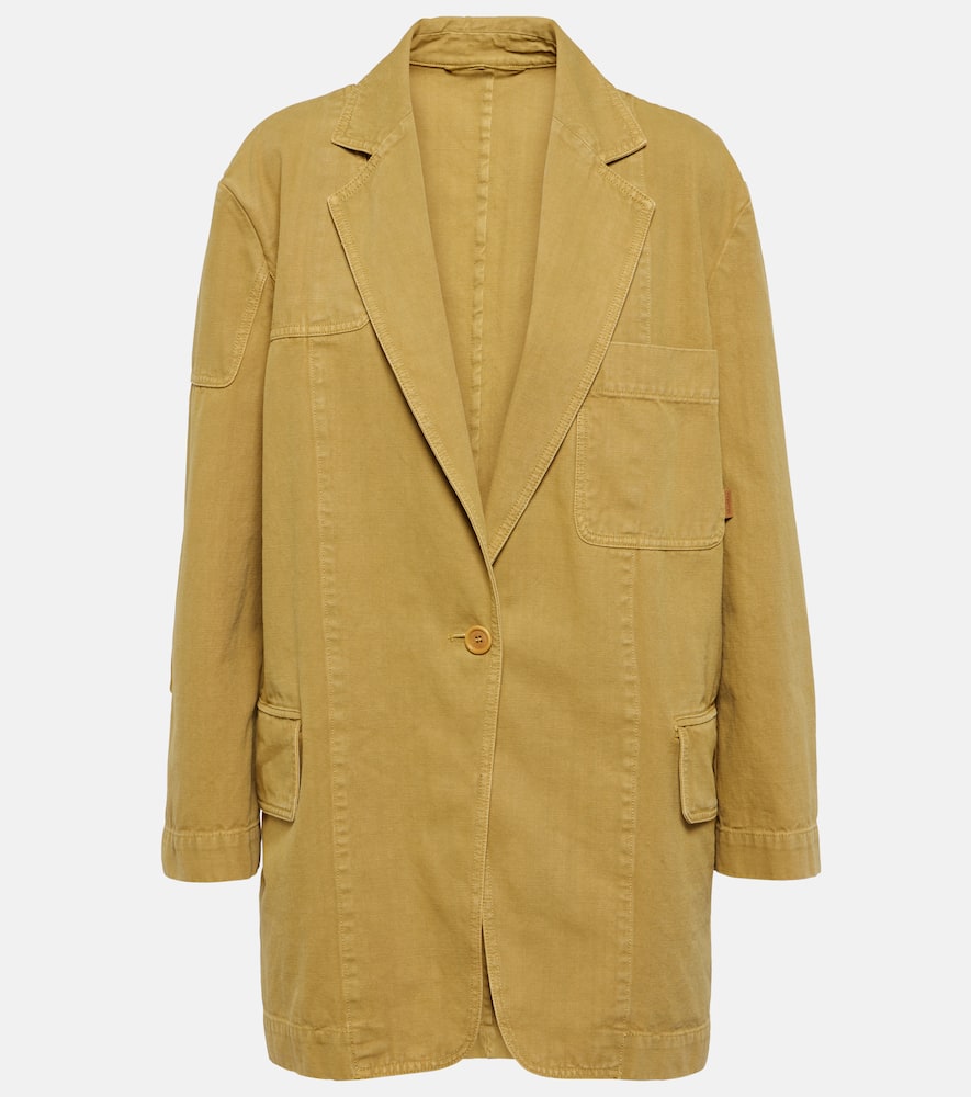 Dizzy oversized cotton canvas blazer
