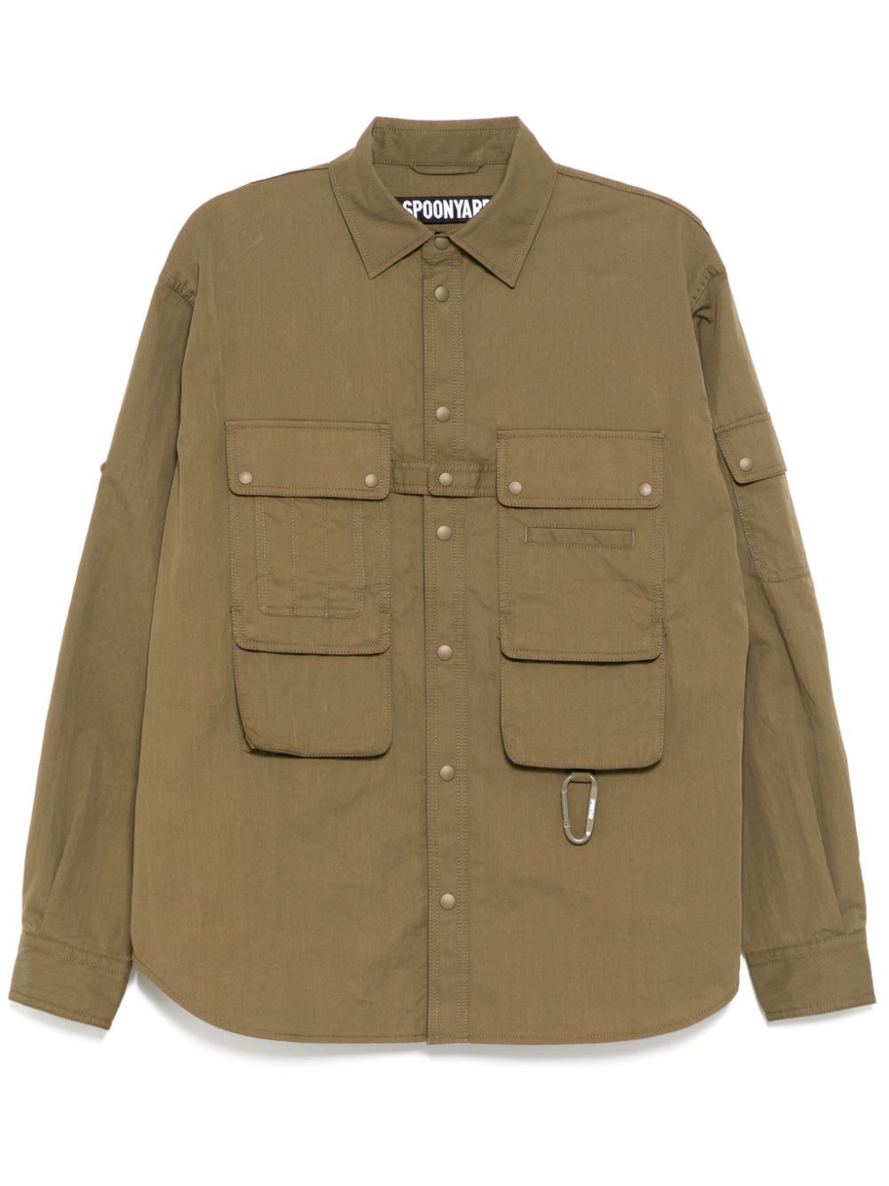 Multi-pockets shirt - Brown