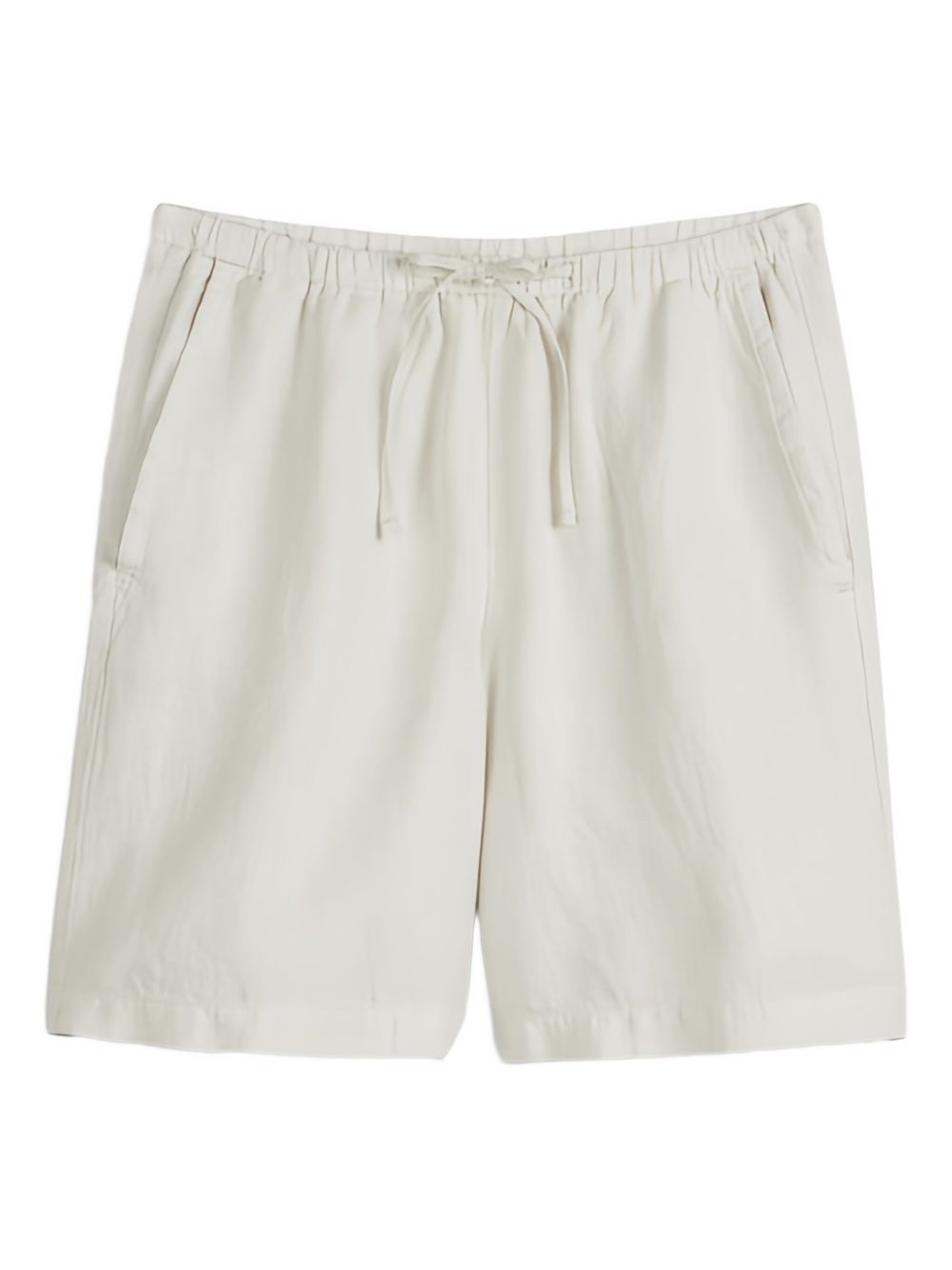 Drawstring-waist shorts - Neutrals