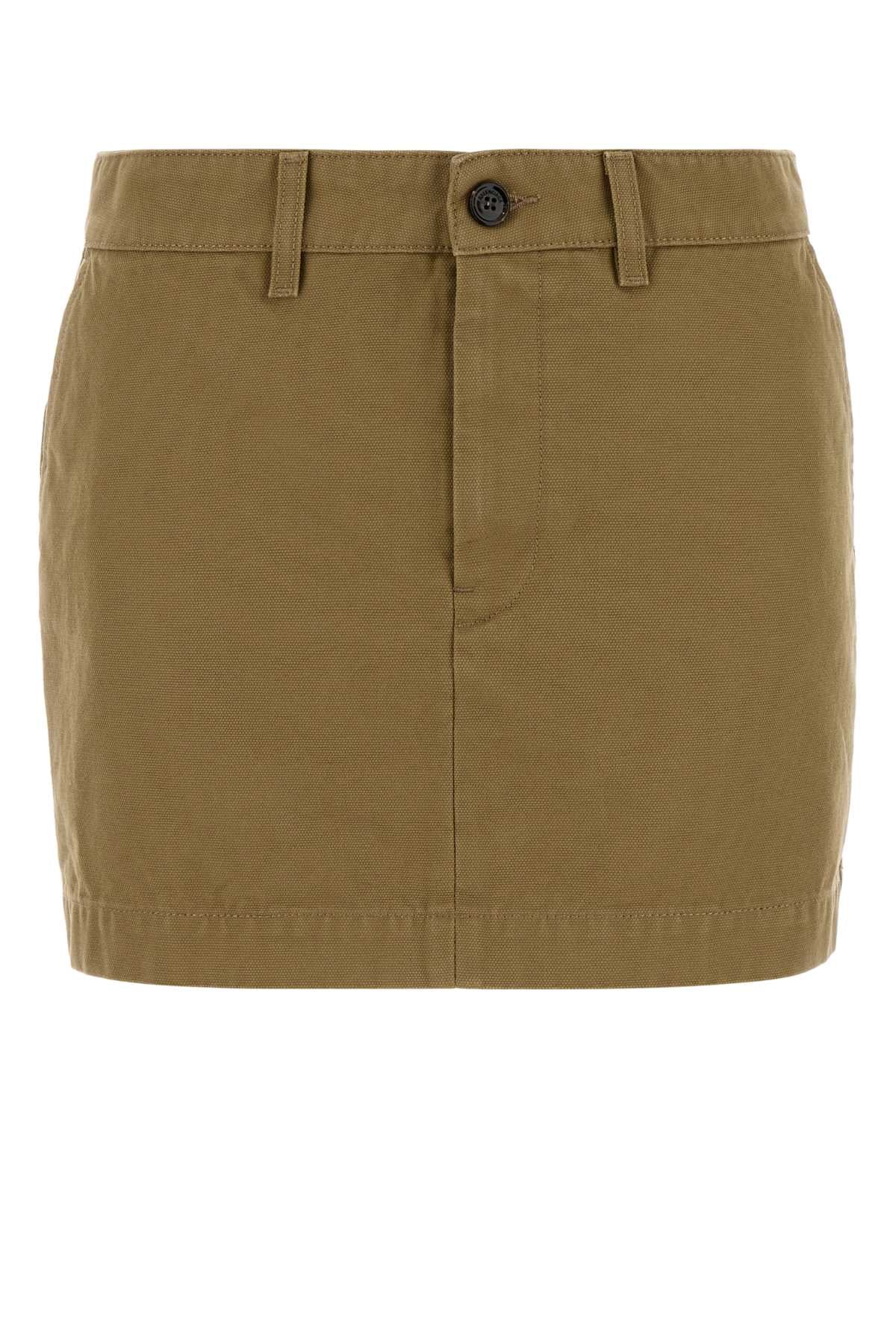 Cotton Skirt — Beige