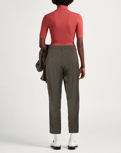 Momoní Woman Pants Military green Size 6 Viscose, Virgin Wool