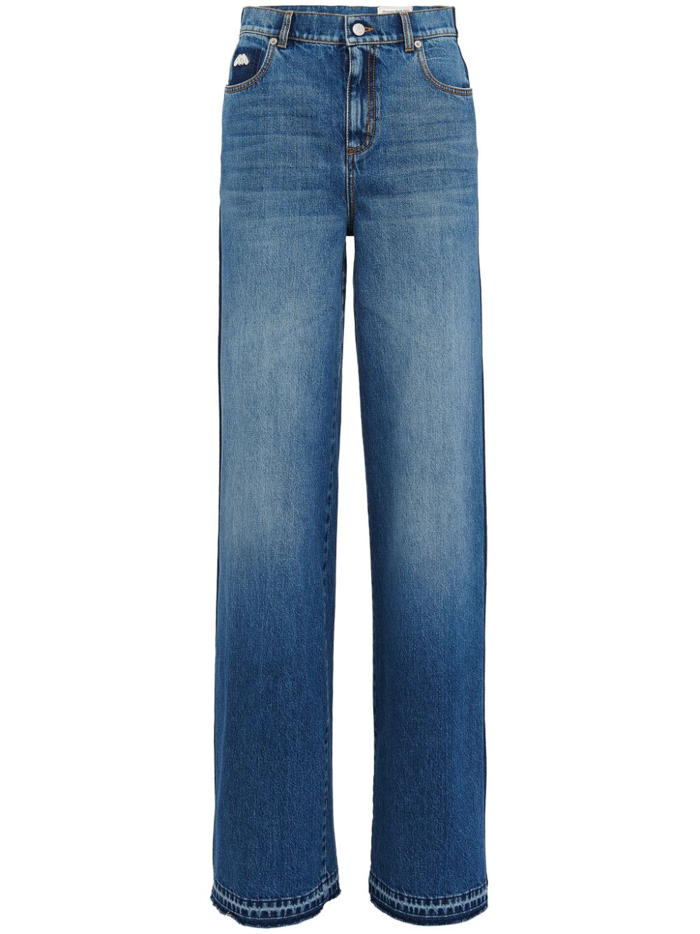 High-rise wide-leg jeans - Blue
