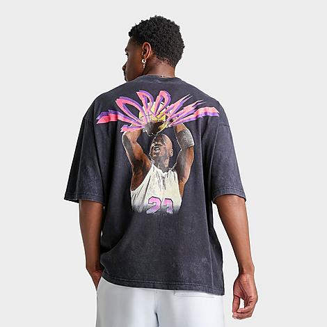 Men's Jordan Flight Retro Illustration Graphic T-Shirt in Black/White