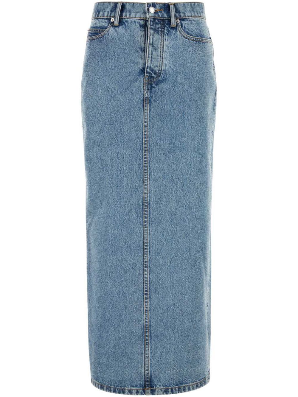 Embellished denim skirt - Blue