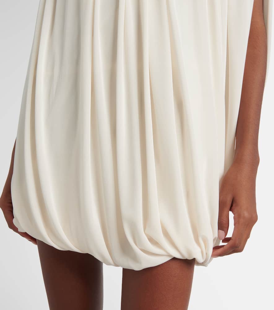 Embellished draped minidress