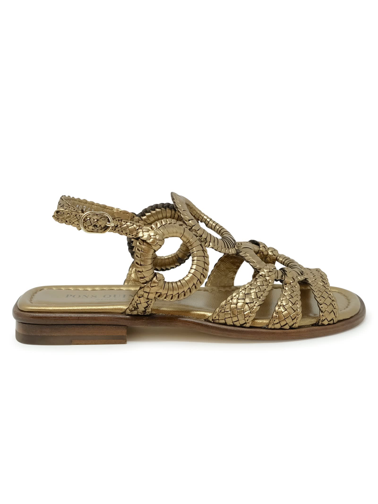 Pons Quintana Leather Tina Flat Sandals