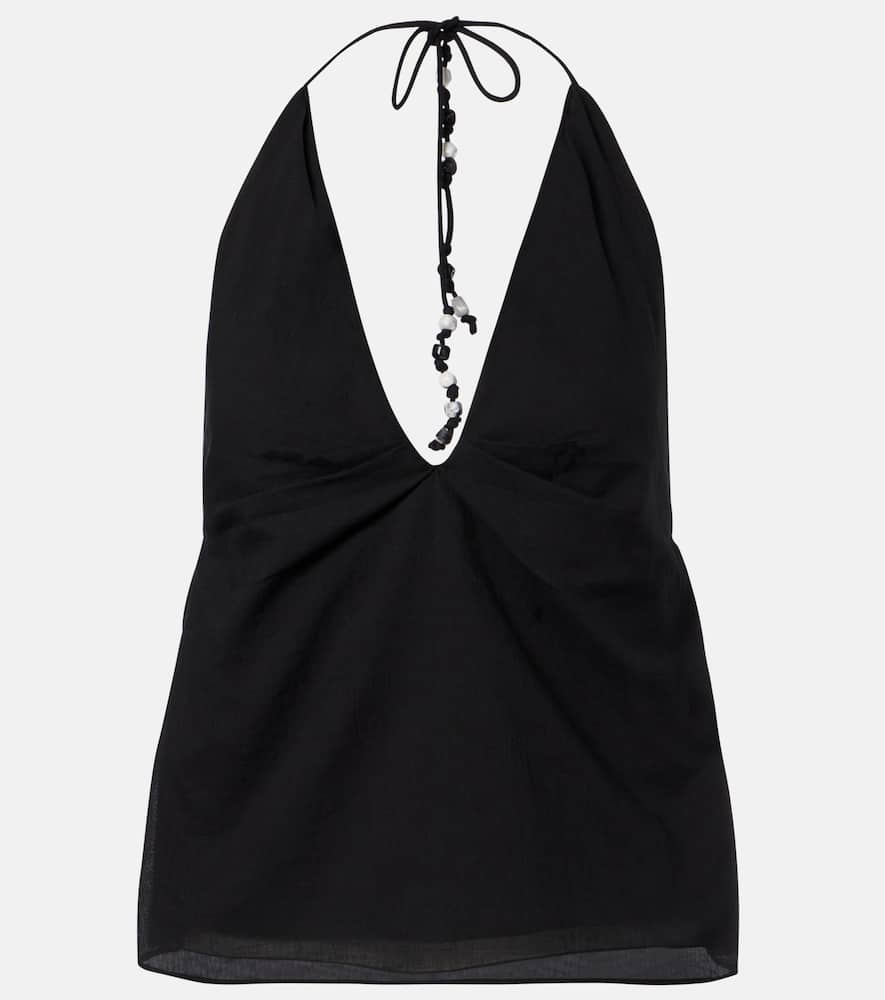 Azura halterneck cotton top