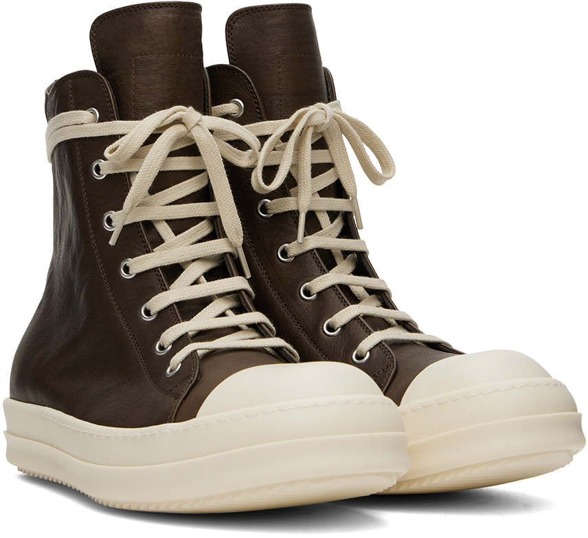 Rick Owens Brown Porterville Sneakers