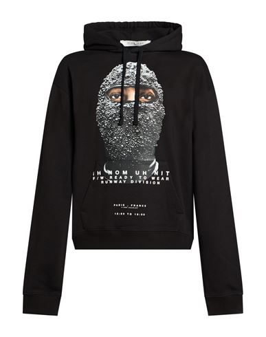 Man Sweatshirt Black Size L Cotton