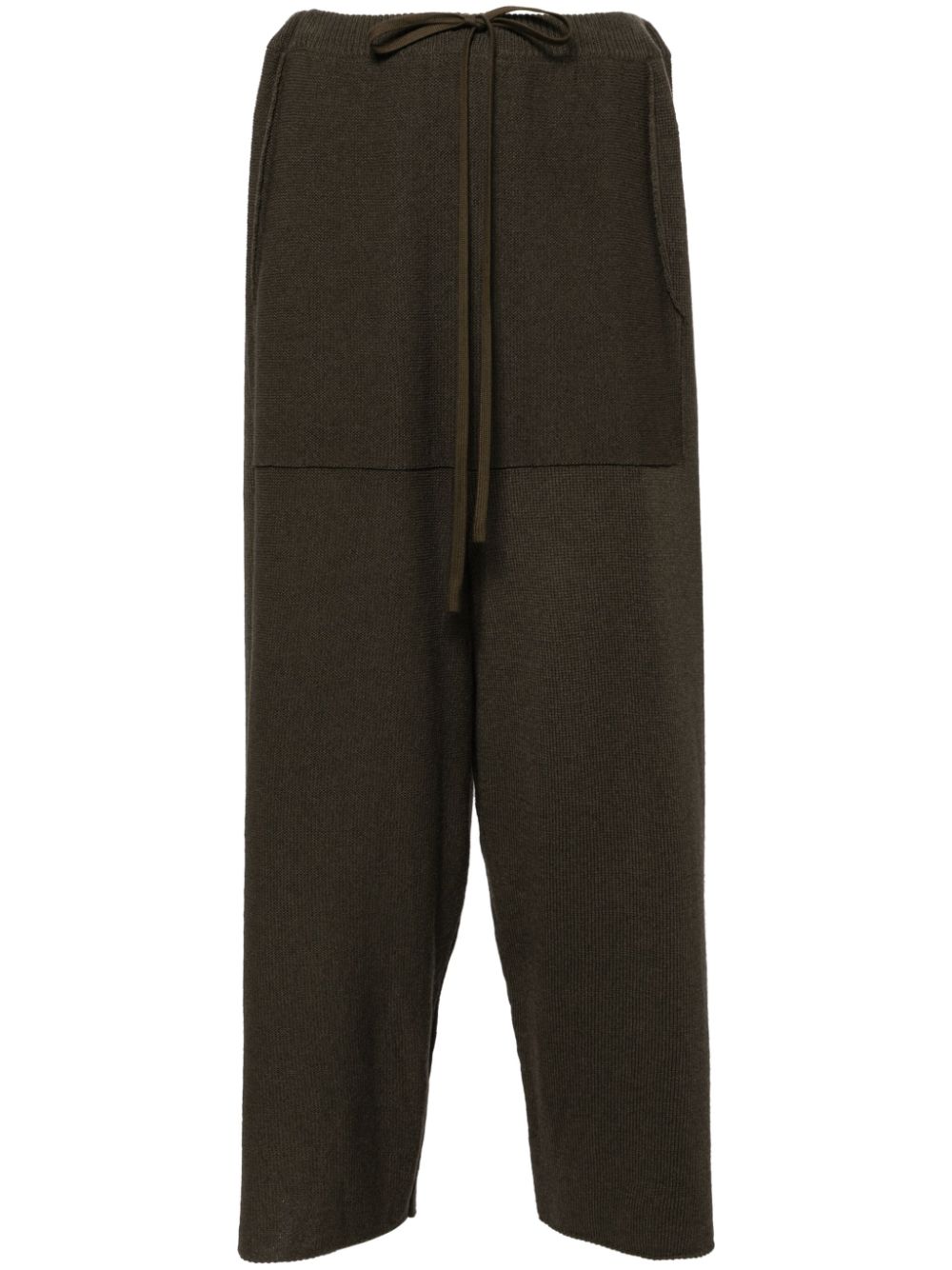 Knitted Pullon pants - Green