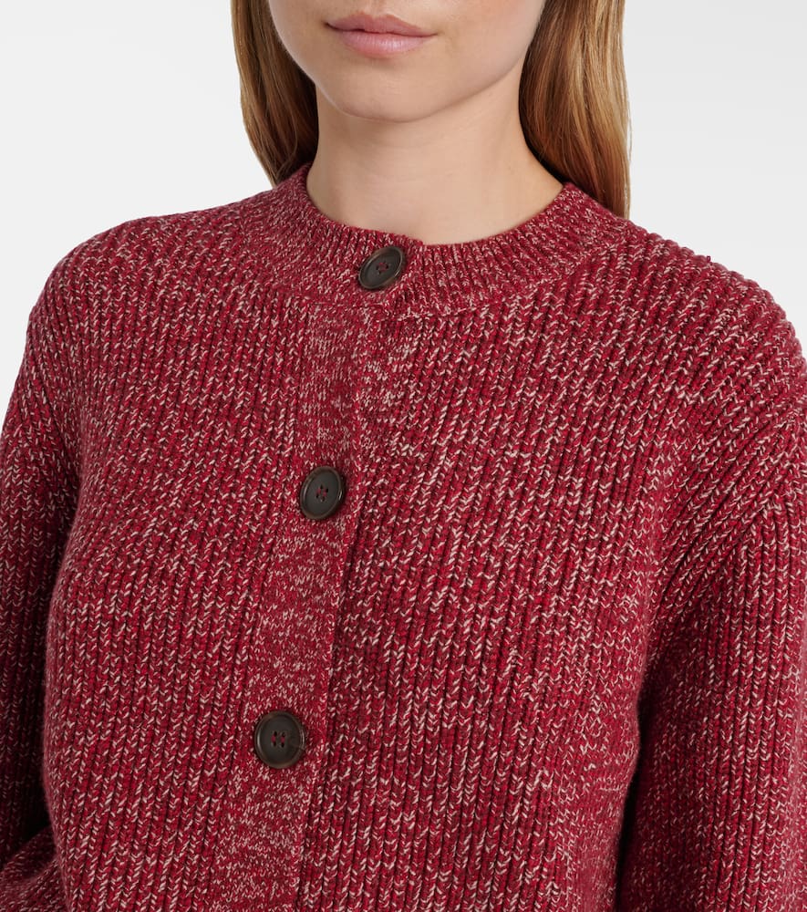 Patricia ribbed-knit cardigan