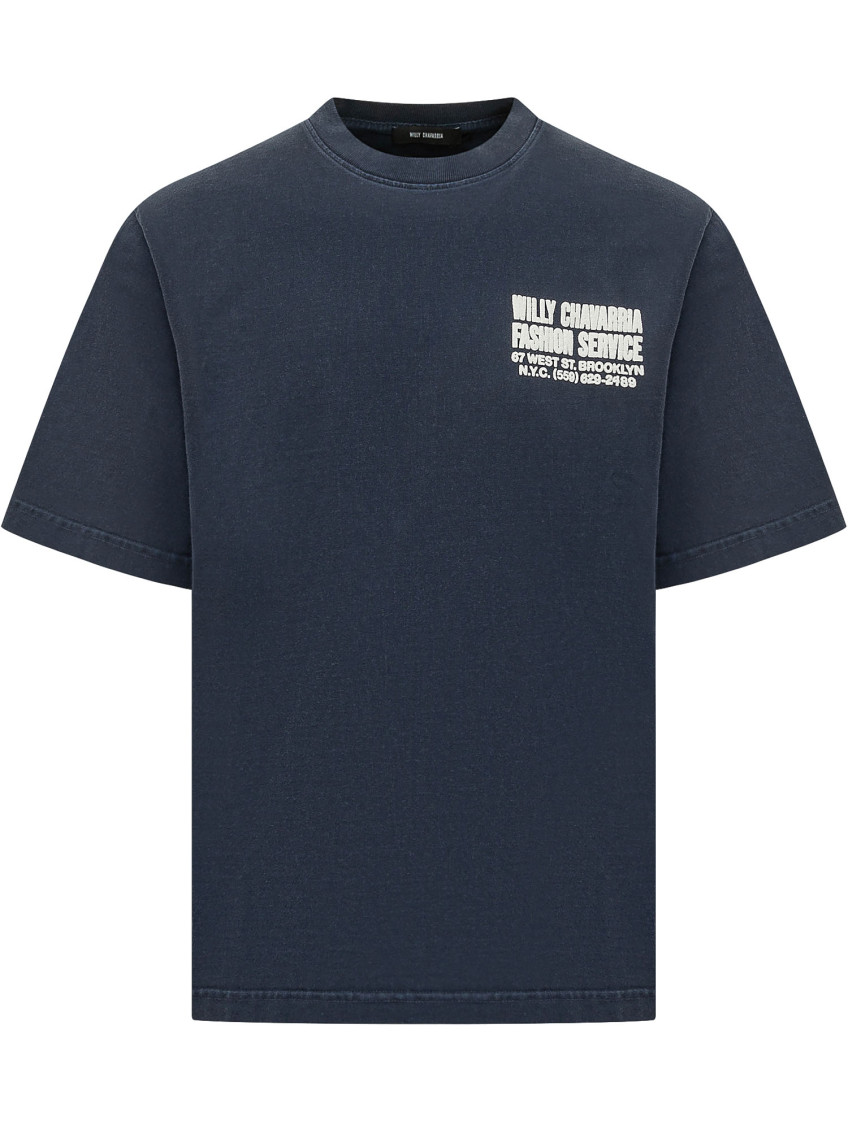 Blue Crew Neck T-Shirt