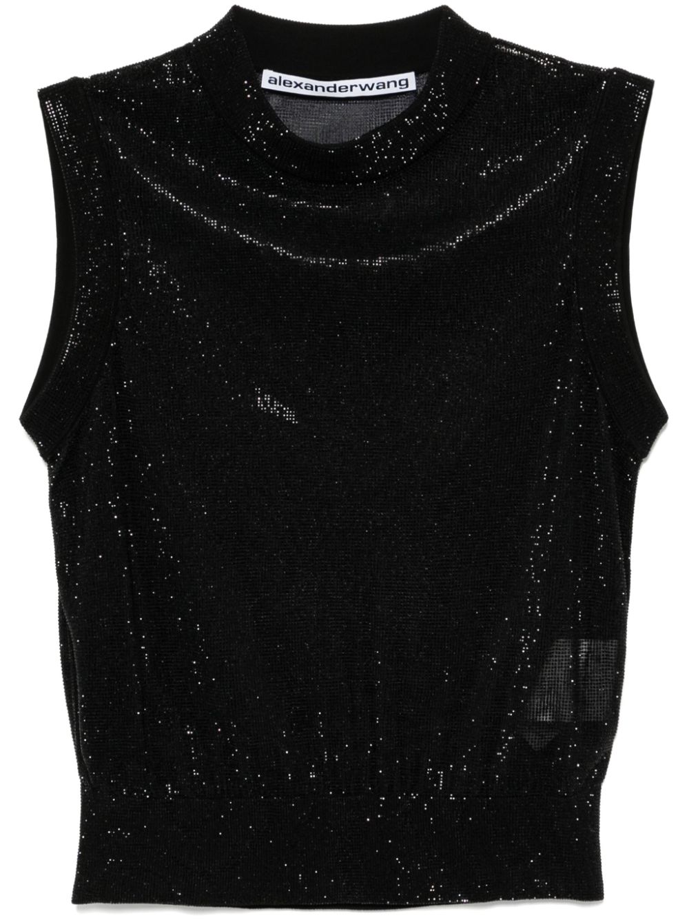 Mock-neck tank top - Orange