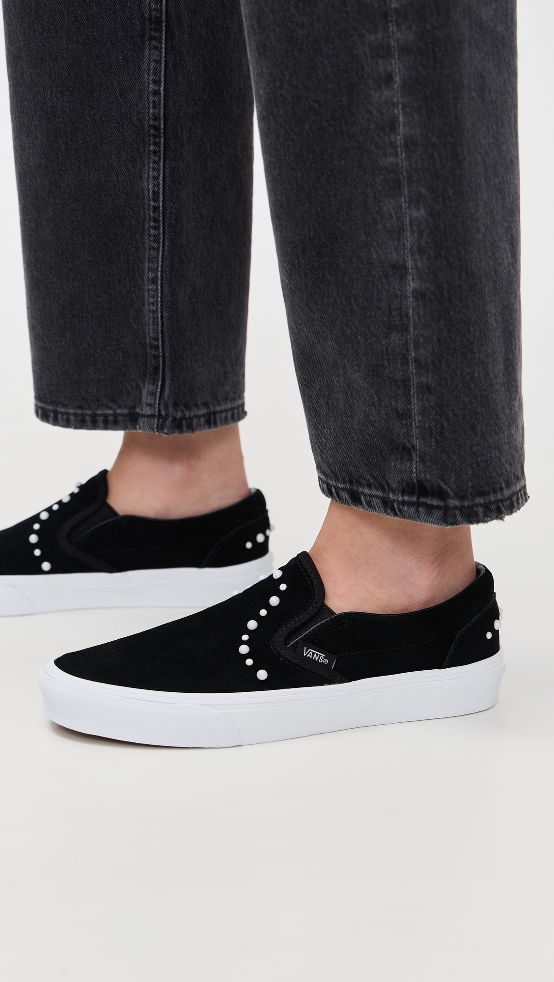 Classic Slip On Sneakers Pearls Black W