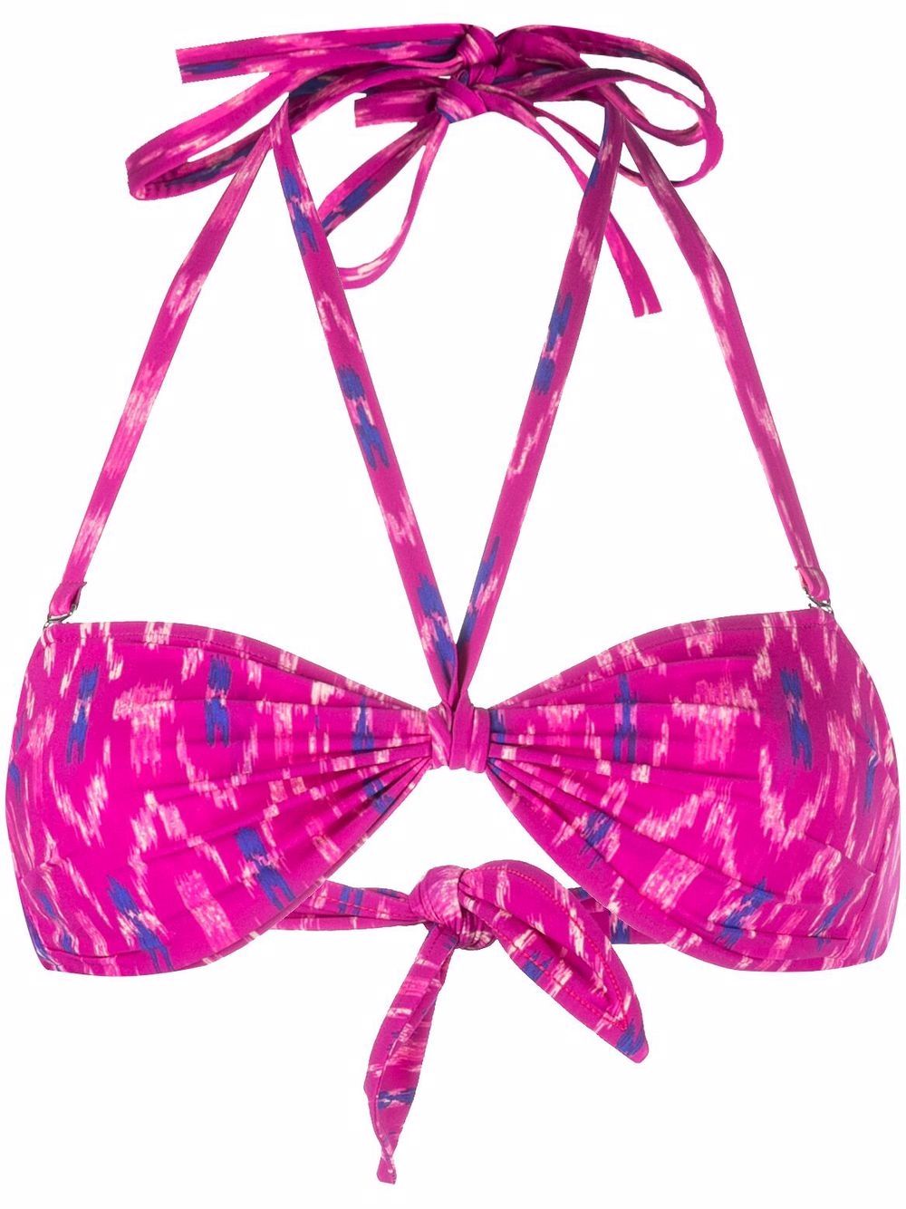 Halterneck bikini top - Pink