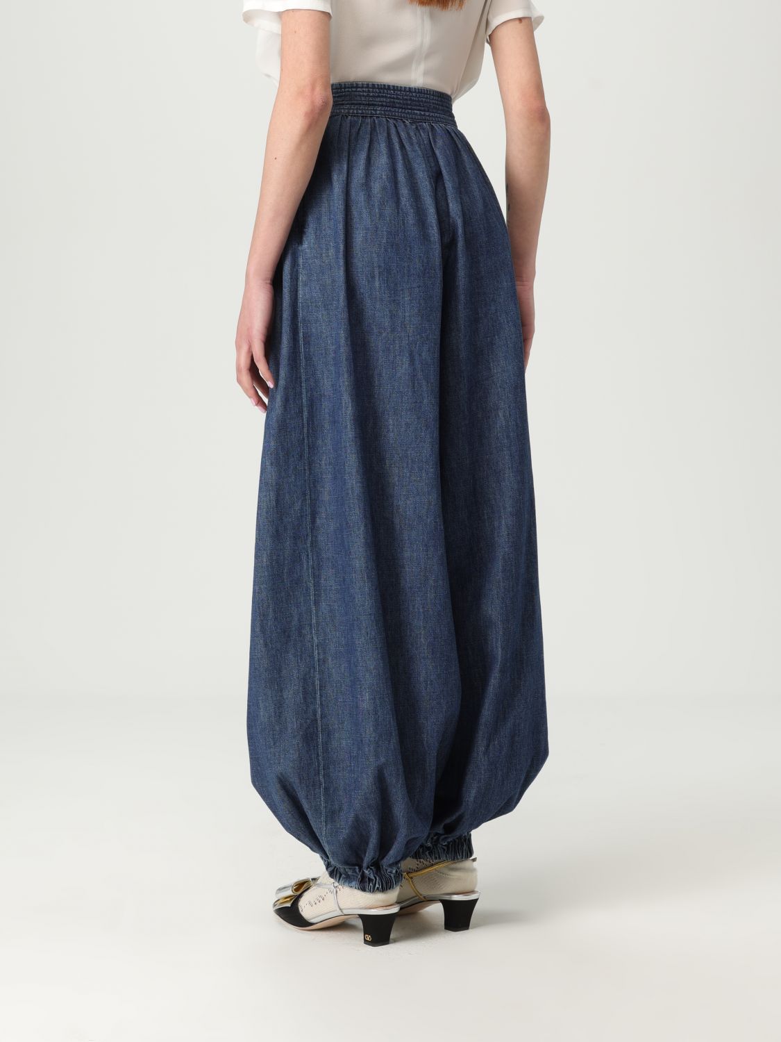 Pants VALENTINO Woman color Blue