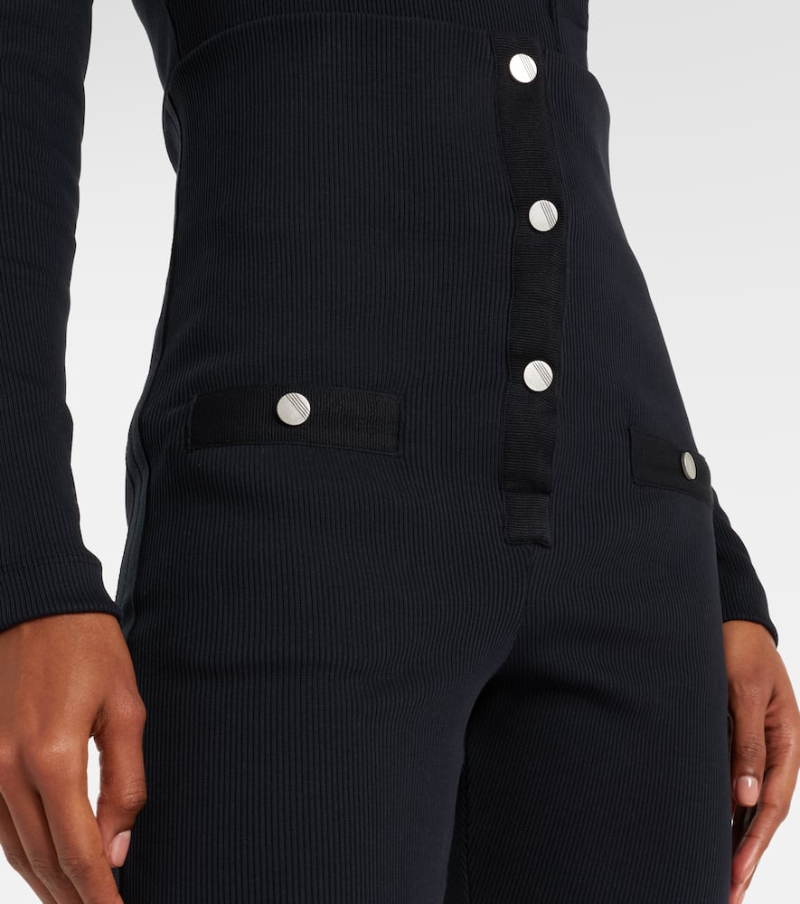 High-rise cotton jersey stirrup leggings