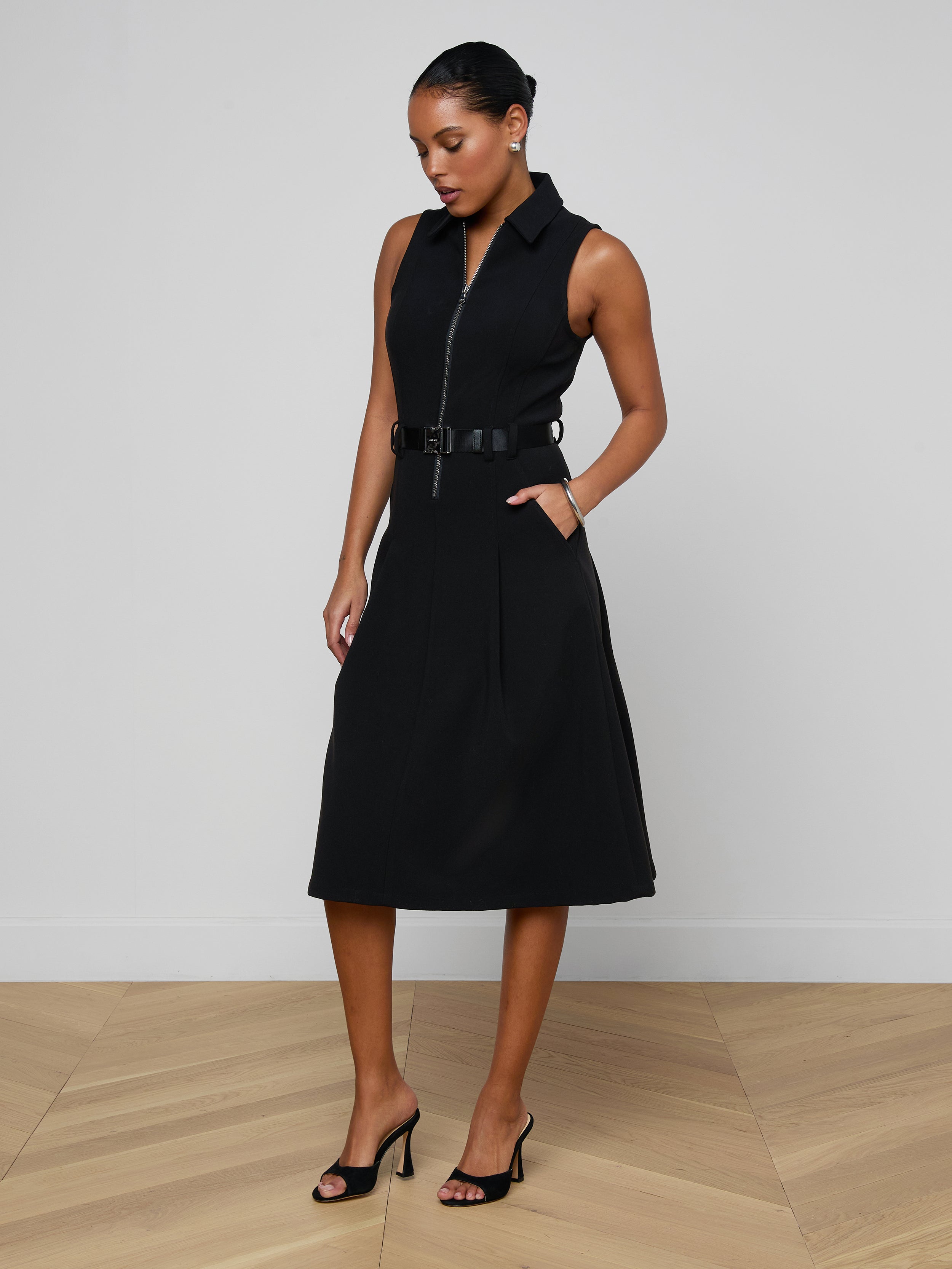 Kylo Shirt Dress In Black