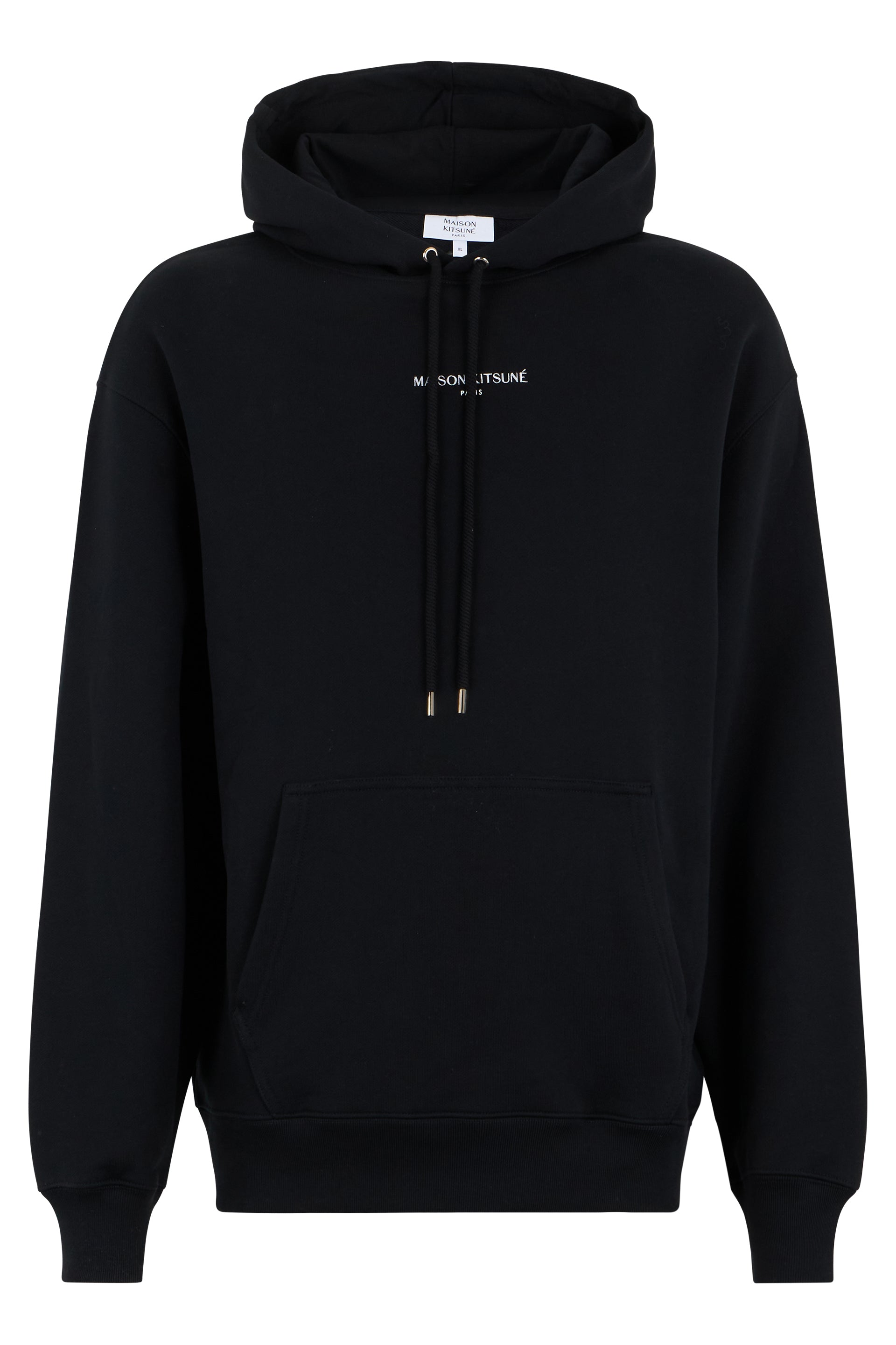Cotton Hooded Hoodie — Black
