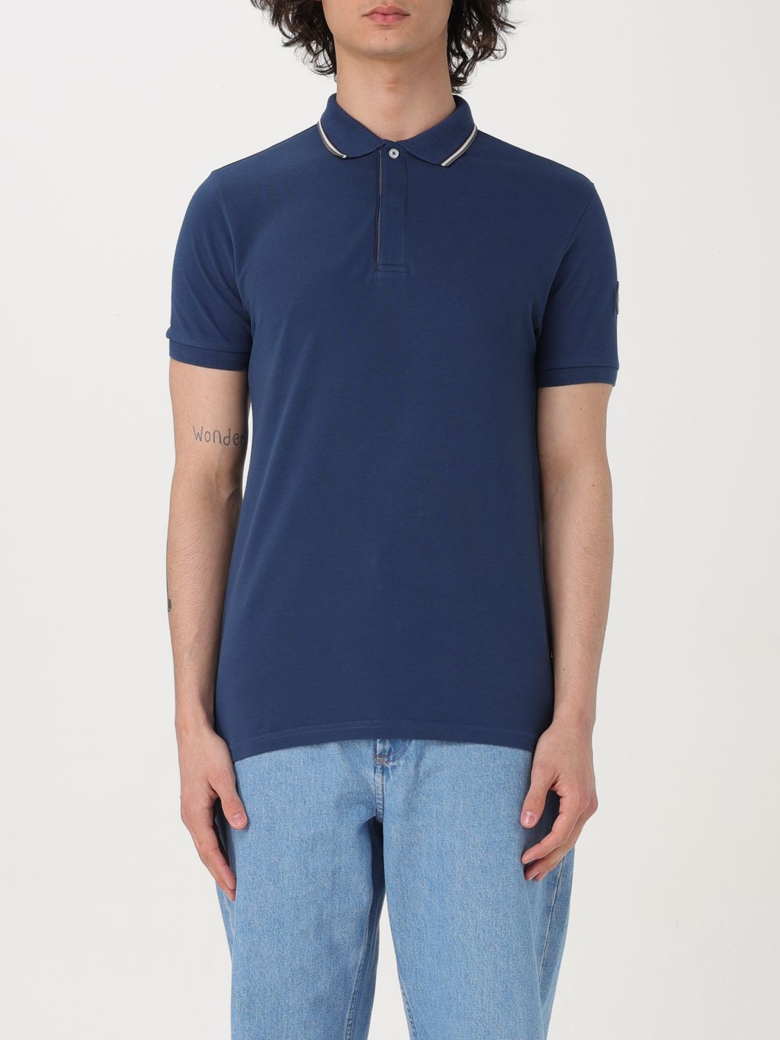 Polo Shirt Men color Blue