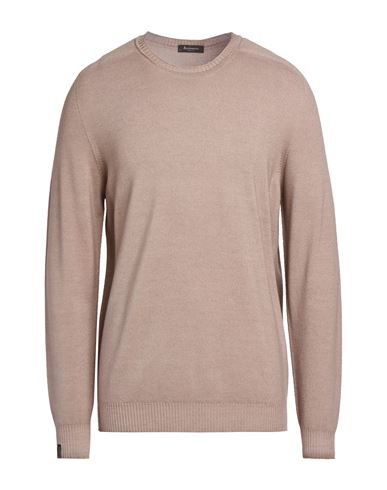 Man Sweater Light brown Size 36 Virgin Wool