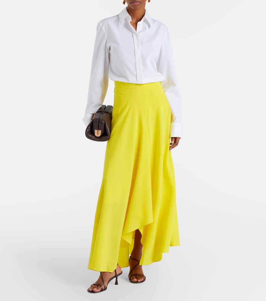 Asha crêpe maxi skirt