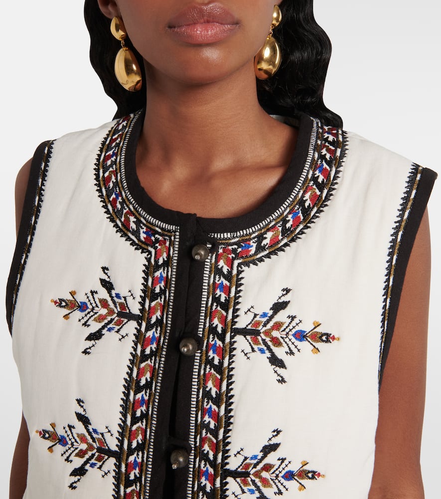 Zeana embroidered vest