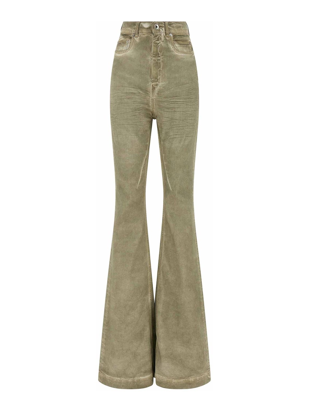 Rick Owens Drkshdw - bolan high waist bootcut denim trouser