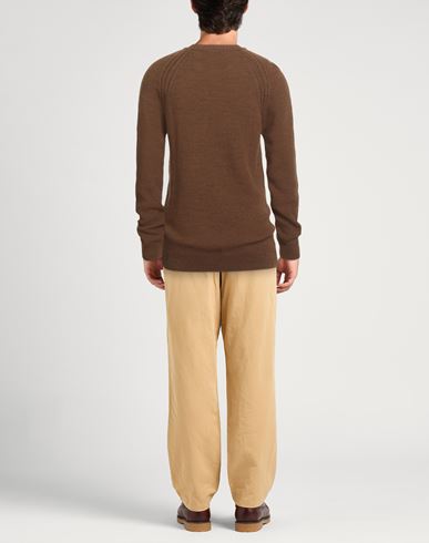 Man Sweater Camel Size L Wool, Acrylic