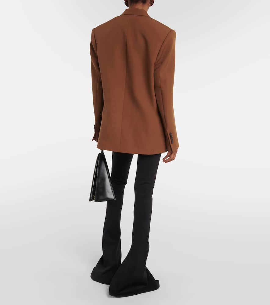 Double-breasted wool blazer