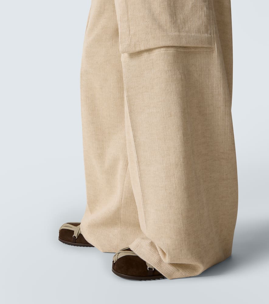 Firebanks cotton and linen cargo pants