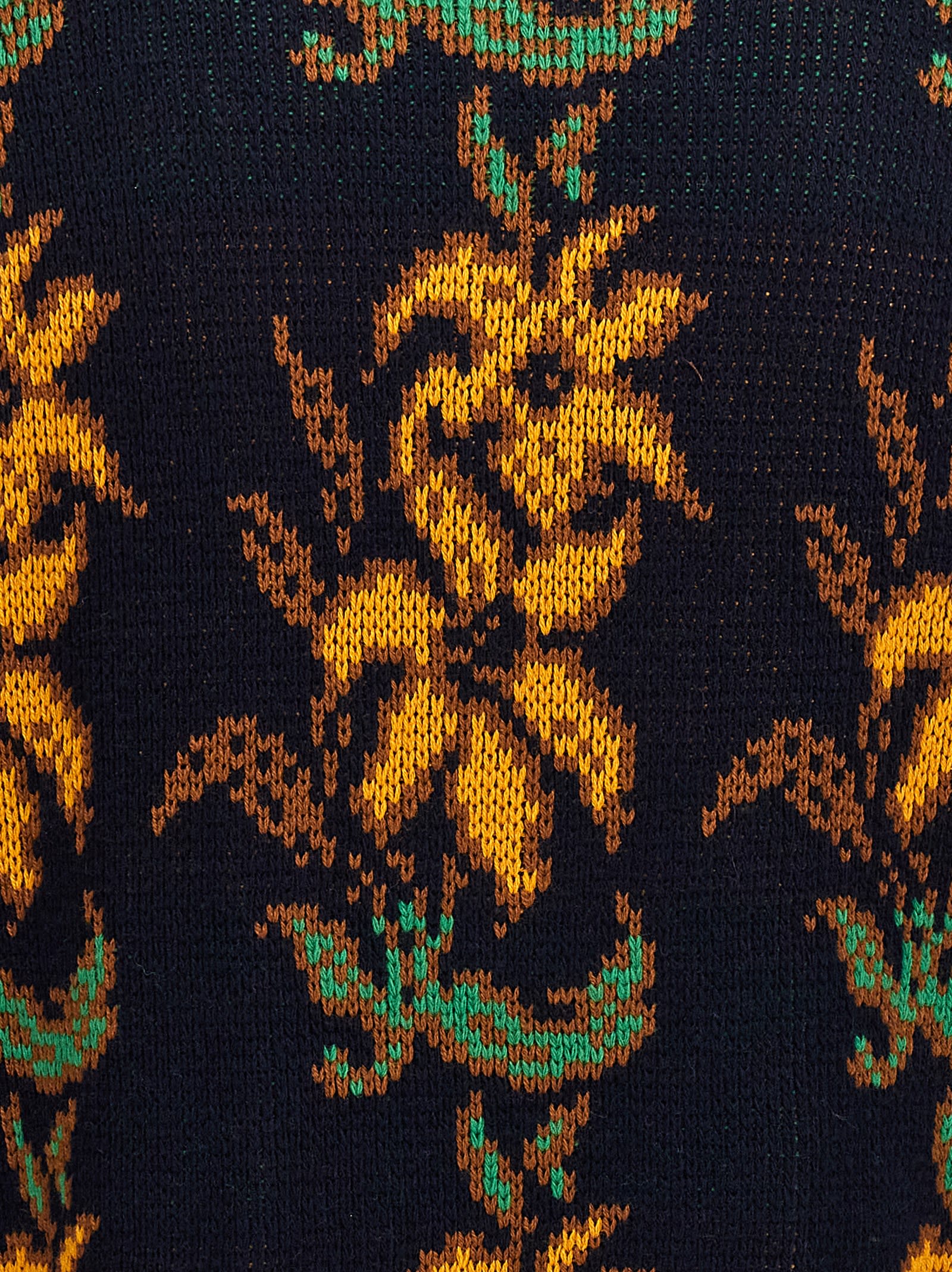 Jacquard Hooded Sweater