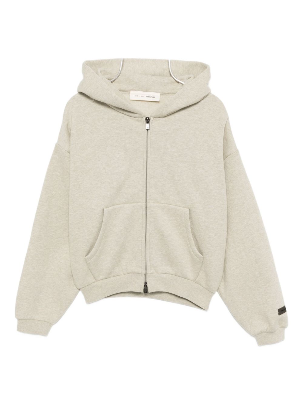 Classic fleece zip-up hoodie - Neutrals