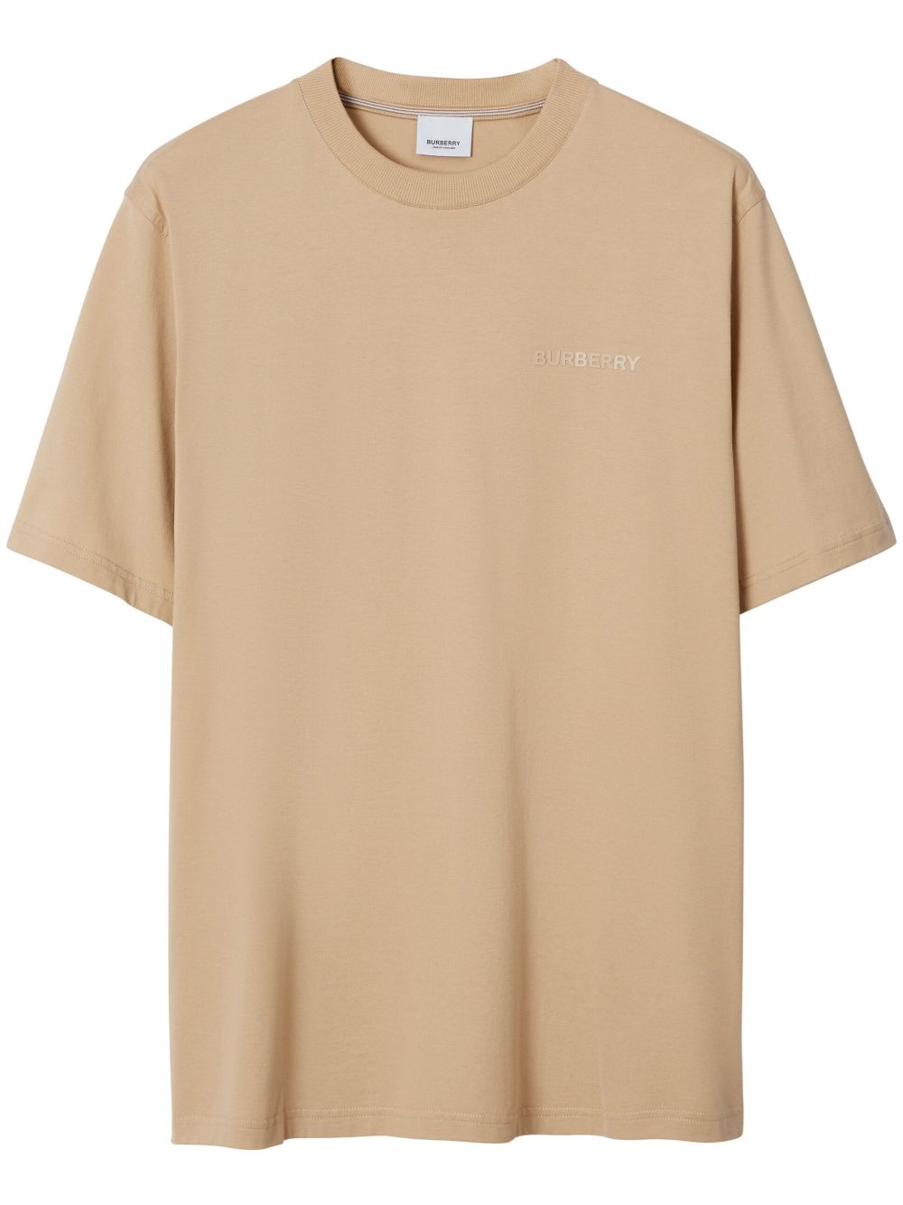 Logo print crew-neck T-shirt - Brown