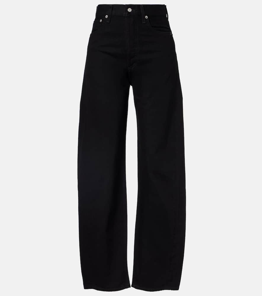 Luna Pieced mid-rise barrel-leg jeans