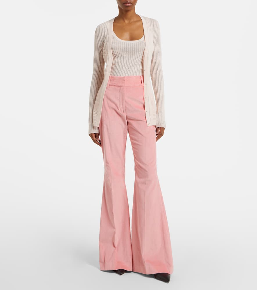 Emma pointelle cashmere and silk cardigan