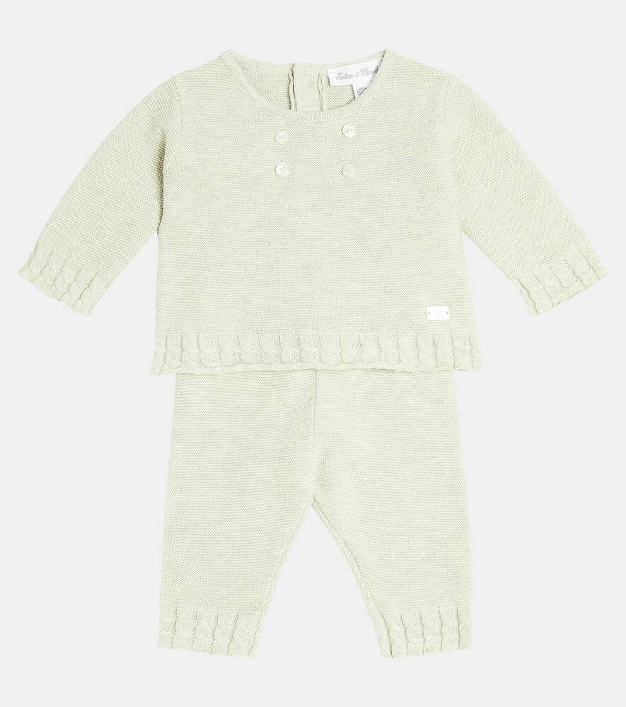 Tartine et Chocolat Baby cotton sweatshirt and leggings set