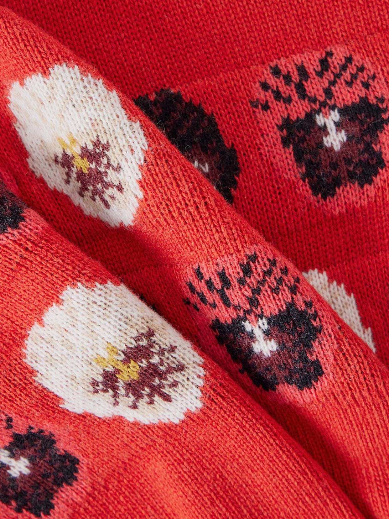 + Markarian Jacquard-knit Wool-blend Turtleneck Sweater - Red